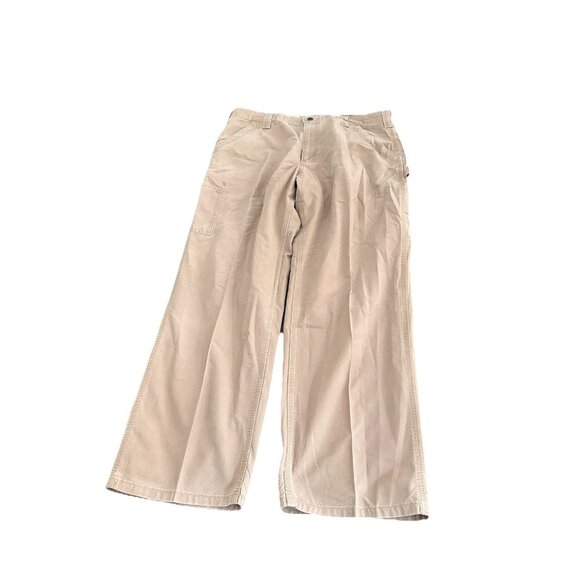 Carhartt Carpenter Pants Men's 38x30 Tan Original Dungaree Fit Beige B151 DKH - Picture 3 of 5
